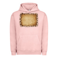 Pigment Salmon Buralp and Leopard Urban Hoodie - CowCowDesign