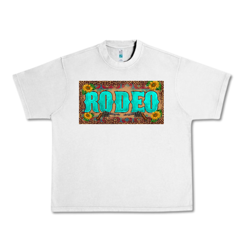 Western Rodeo Sunflowers Weapon  License Plate Template Urban Heavy Tee by BarkalooDesign | Teevron