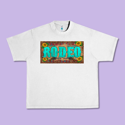 Western Rodeo Sunflowers Weapon  License Plate Template Urban Heavy Tee Designed By Barkaloodesign