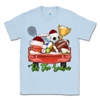 Dusty Blue tis the season sports truck christmas Classic Tee - AdoDesignShop