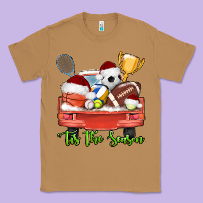Tis The Season Sports Truck Christmas Classic Tee Designed By Adodesignshop