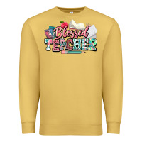 Antique Gold blessed teacher school Premium Sweatshirt - NancyCooperArtShop