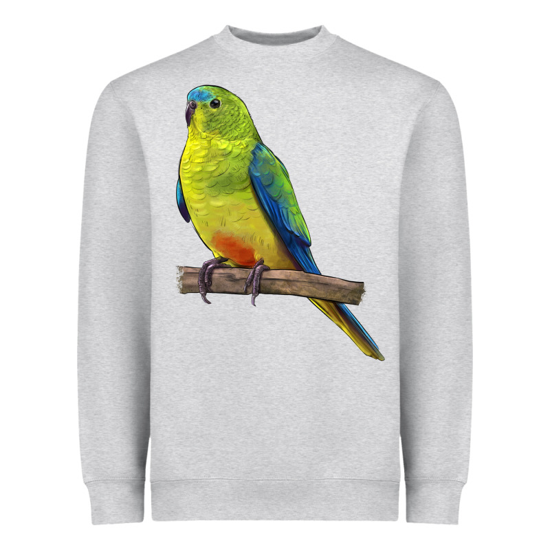 Neophema Parrot Heavyweight Sweatshirt by LillyAllenDesigns | Teevron