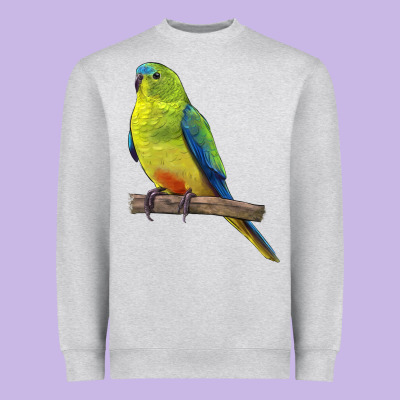 Neophema Parrot Heavyweight Sweatshirt Designed By Lillyallendesigns