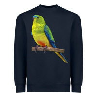 Navy Neophema Parrot Heavyweight Sweatshirt - LillyAllenDesigns