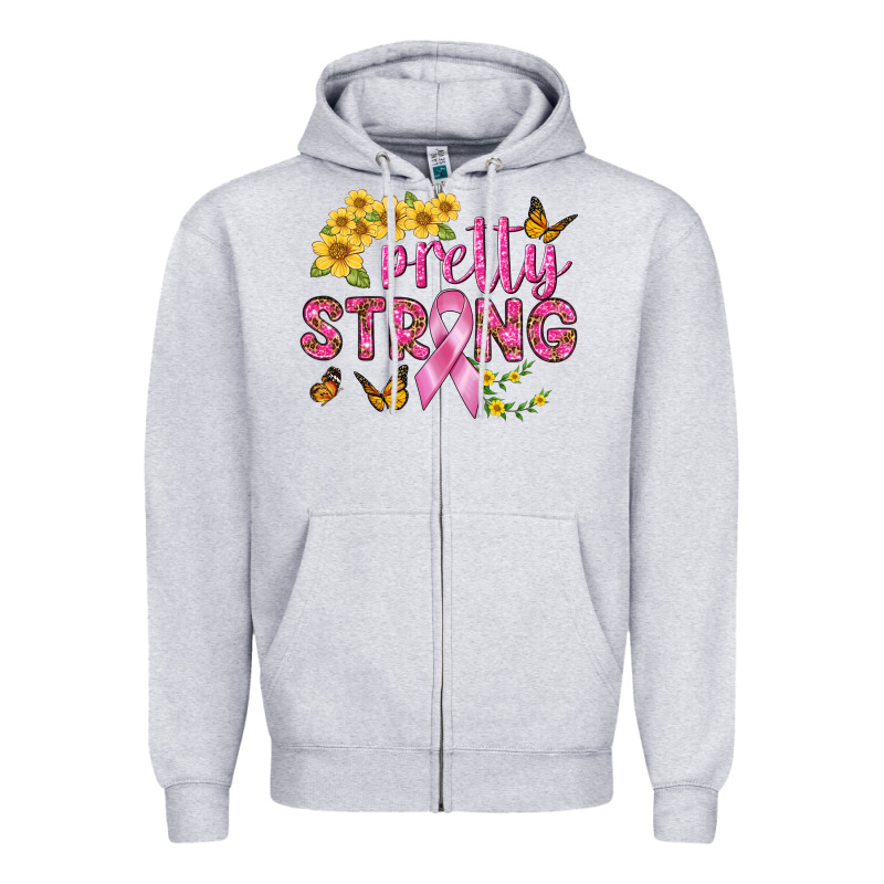 Pretty Strong Zipper Hoodie by BundleAndBundleShop | Teevron