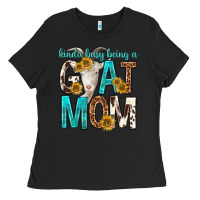Kinda Busy Being A Goat Mom Ladies Tee | Teevron