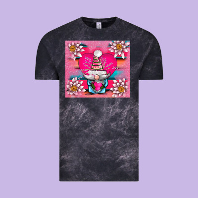 V.d Gnome And Lotus Tumbler Vintage Tee Designed By Adodesignshop