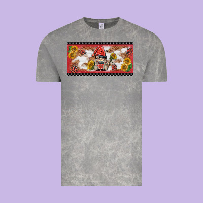 Ladybug Gnomies License Plate Template Vintage Tee Designed By Barkaloodesign