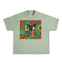 Oil Green love autumn cow Urban Heavy Tee - Jasminsmagicworld