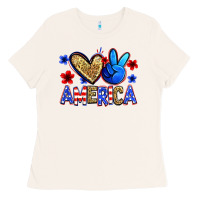 Bone peace love america Ladies Tee - Zillion Design Studio