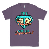 Lavender i'm a teacher what's your superpower cowhide Classic Tee - Jasminsmagicworld