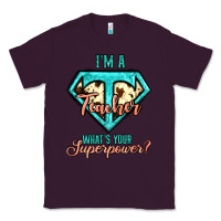Plum i'm a teacher what's your superpower cowhide Classic Tee - Jasminsmagicworld