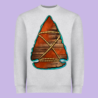 Wooden Arrowhead Heavyweight Sweatshirt Designed By Jasminsmagicworld