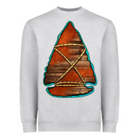 Heather Grey wooden arrowhead Heavyweight Sweatshirt - Jasminsmagicworld