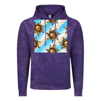 Cloud Purple leopard sun seamless pattern Vintage Hoodie - BundleAndBundleShop