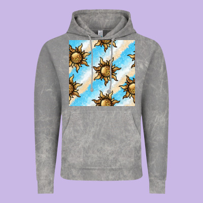 Leopard Sun Seamless Pattern Vintage Hoodie Designed By Bundleandbundleshop