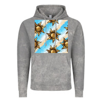 Cloud Rock leopard sun seamless pattern Vintage Hoodie - BundleAndBundleShop