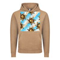 Vintage Coffee leopard sun seamless pattern Vintage Hoodie - BundleAndBundleShop