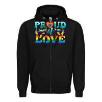 Black Lgbtq Proud Of Love Zipper Hoodie - BundleAndBundleShop