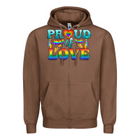 Chestnut Lgbtq Proud Of Love Zipper Hoodie - BundleAndBundleShop