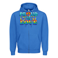 True Royal Lgbtq Proud Of Love Zipper Hoodie - BundleAndBundleShop