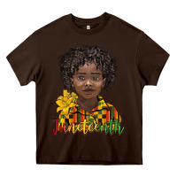 Chocolate Brown juneteenth black boy Heavy Core Tee - BarkalooDesign
