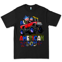 Black All American Boy 4th july Premium Tee - CowGirlArtShop