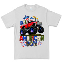 Dove Grey All American Boy 4th july Premium Tee - CowGirlArtShop