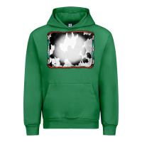 Emerald Cowhide Background with Bleach Serape Frame Urban Hoodie - CowCowDesign