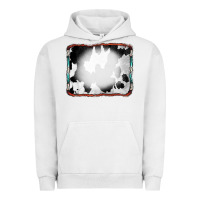Pigment Lunar Rock Cowhide Background with Bleach Serape Frame Urban Hoodie - CowCowDesign