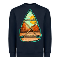 Navy western desert arrowhead Heavyweight Sweatshirt - Jasminsmagicworld