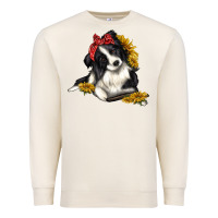 Sandshell border collie with bandanna Premium Sweatshirt - texasbilliewilder
