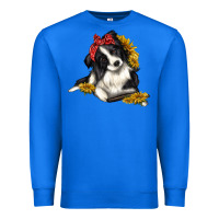 True Royal border collie with bandanna Premium Sweatshirt - texasbilliewilder