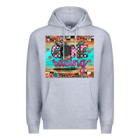 Heather Grey gone racing Premium Hoodie - JahusDesignShop