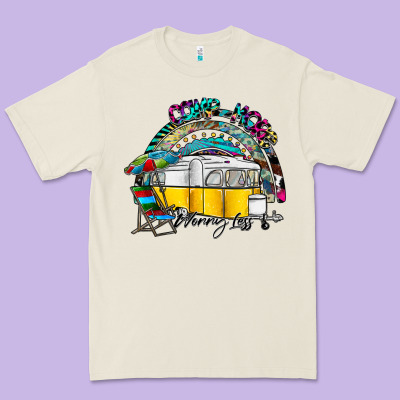 Camp More Worry Less Premium Tee Designed By Sublimationcraftshop
