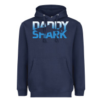 Navy Daddy Shark Heavyweight Hoodie - Bettercallsaul