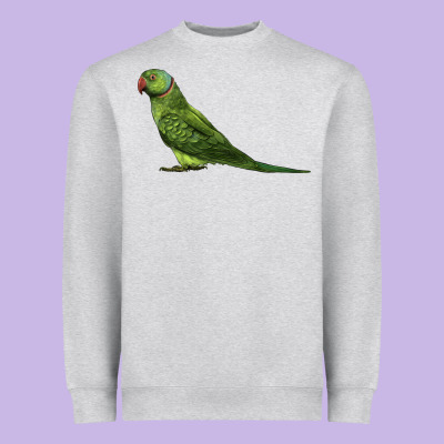 Ring Necked Parakeet Heavyweight Sweatshirt Designed By Lillyallendesigns