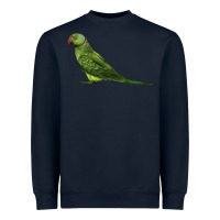 Navy Ring Necked Parakeet Heavyweight Sweatshirt - LillyAllenDesigns