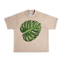 French Oak Monstera Leaf Urban Heavy Tee - LillyAllenDesigns