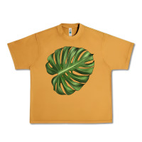Peanut Butter Monstera Leaf Urban Heavy Tee - LillyAllenDesigns