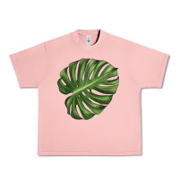Salmon Monstera Leaf Urban Heavy Tee - LillyAllenDesigns
