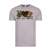 Vintage Zinc Peace Love Wild Cat Head Vintage Tee - LillyAllenDesigns