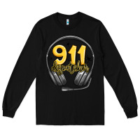 Black 911 dispatcher Long Sleeve Tee - MaliasSmallBusiness