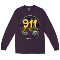 Plum 911 dispatcher Long Sleeve Tee - MaliasSmallBusiness