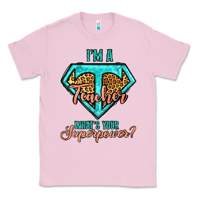 I'm A Teacher What's Your Superpower Leopard Classic Tee by Jasminsmagicworld | Teevron