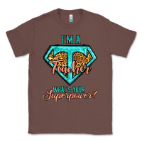 Chestnut i'm a teacher what's your superpower leopard Classic Tee - Jasminsmagicworld