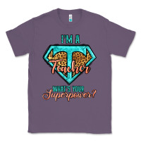 Lavender i'm a teacher what's your superpower leopard Classic Tee - Jasminsmagicworld