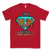 Red i'm a teacher what's your superpower leopard Classic Tee - Jasminsmagicworld