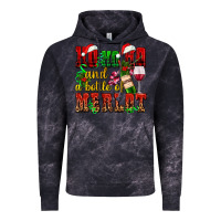 Cloud Black ho ho ho and a bottle of merlot Vintage Hoodie - AdoDesignShop